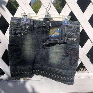 ANTIQ DENIM SKIRT